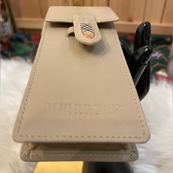 Burberry Tan Leather Phone Sleeve, Cigarette Case or Cosmetic Case - Picture 6 of 11